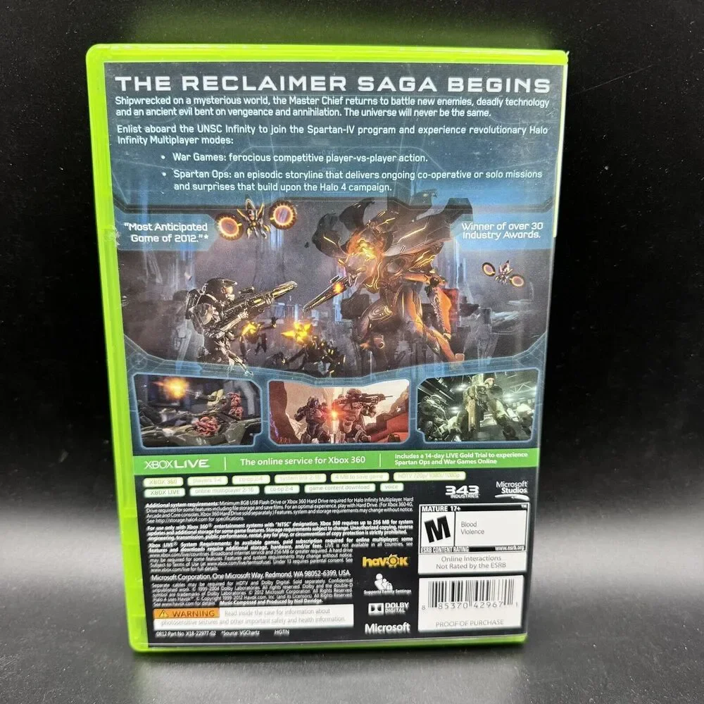 Halo 4 for Microsoft Xbox 360 Complete in Box